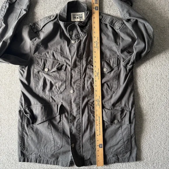 Converse One Star M-65 Field Utility Jacket Gray Men's Size Large - Picture 5 of 6